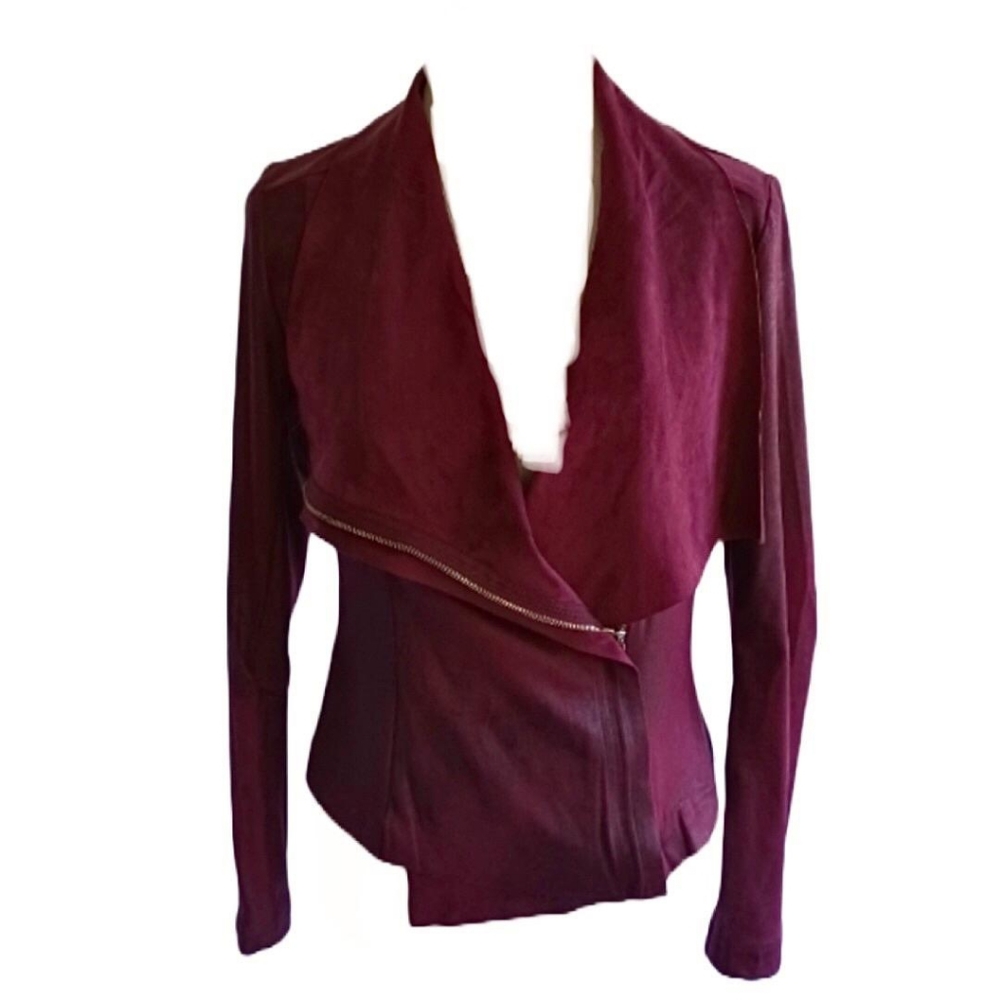 KATE AND MALLORY FAUX SUEDE LIGHTWEIGHT JACKET SIZE S
